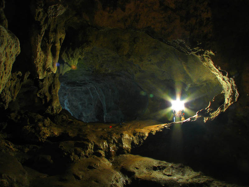 In a cave? No, seriously, just thinking about discovery and exploration.